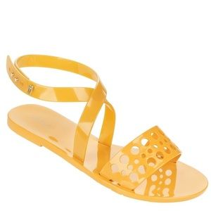 Melissa Tasty Flat Sandals in Yellow